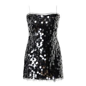 16ARLINGTON Fia Sequin Mini Dress in Black, Size US 12​